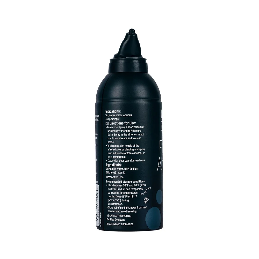 NeilMed Piercing Aftercare Fine Mist - Solución Salina Estéril 75ml