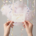 Imagen celebratoria de tarjeta de regalo